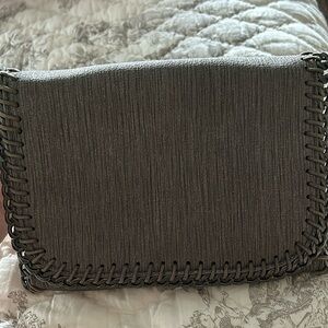 Stella inspired gray clutch with adjustable straps